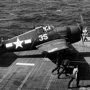 Grumman F6F-5 Hellcat "White 35", VF-17, USS Hornet (CV 17), 1945