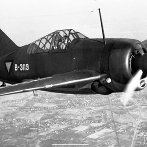 Brewster Buffalo, Model 339D, B-3119, Dutch AF (2)