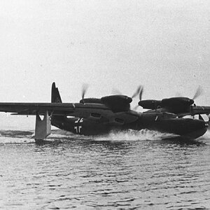 Dornier Do-26 with Jumo 205  engines during taking off