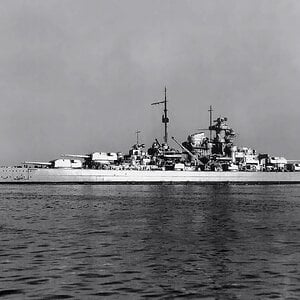 KMS Bismarck, the battleship, 1940