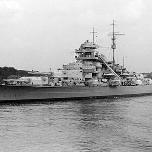 KMS Bismarck, the battleship, 1940