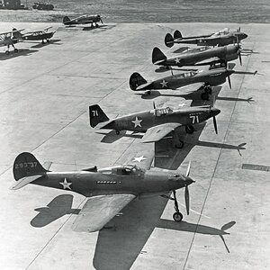 North American A-36A, White 71, s/n 42-83671 among other US fighters of the WW2 (3)