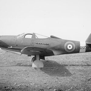 Bell Airacobra Mk.I (ex P-39C), s/n DS173, RAF, trials with 37mm gun at Colerne, Wiltshire, later servicing in no. 601 Squadron RAF