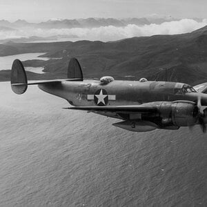 Lockheed PV-1 Ventura of VB-136 over Adak, Aleutian Islands, 1943