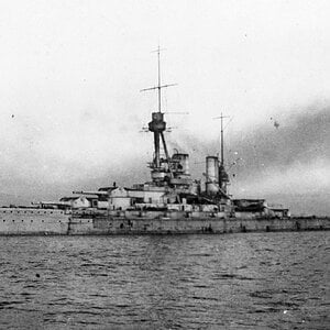 S.M.S Bayern, the German Bayern-class dreadnought battleship in Scapa Flow (1)