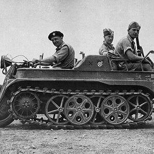 Sd.Kfz. 2 NSU Kettenkrad of the DAK captured in the North Africa (1)