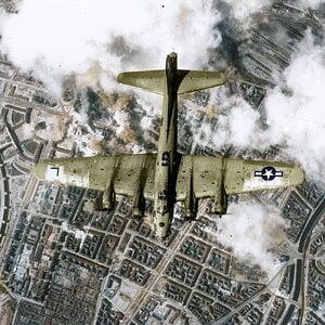 B-17 Bombing Of Berlin. Doolittle's Eight Air Force. February 1945