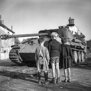 A German Pz.Kpfw. V Panther tank , Normandie, France, 1944.