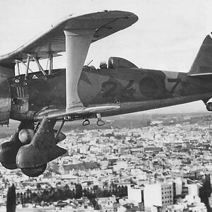Henschel Hs-123A of the Spanish AF.