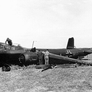 a crashed Dornier Do 217K