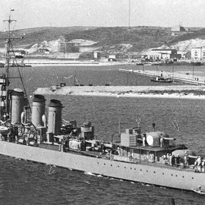 ORP Burza, Gdynia harbour, 1935