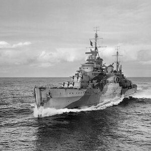 HMS Liverpool, a Town-class light cruiser, 1942