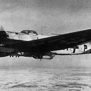 Heinkel He-111 in the winter camouflage