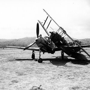 A collision of a P-39 with a Tiger Moth, 1943 (3)