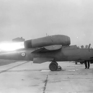 A captured Heinkel He-162 durnig a post-war trials by the French AF.