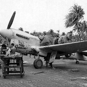 Curtiss P-40N named Geronimo, the 45th FS, 1943