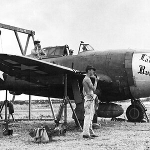 Republic P-47D-15-RA Thunderbolt s/n. 42-23289 named Lady Ruth, the 19th FS, 318th FG