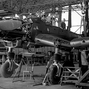 Assembling of a Junkersa Ju-87D