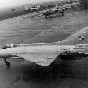 Mig-21F-13 and Il-28,  Modlin airfield, 1961