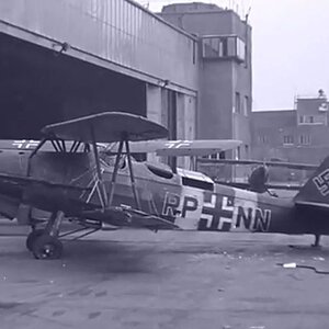 Gotha Go 145 at the Celle-Wietzenbruch airfield, Germany 1945 (2)