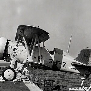 Boeing F4B-4, VF-3B, USS Ranger, 1934