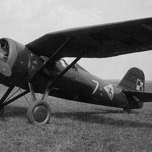 PZL P-11a "White 7", military no. 7.47 of of the 122 Fighter Squadron