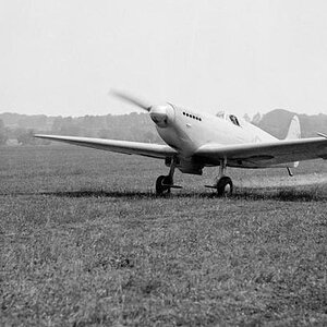 Spitfire prototype K5054 taking off on 18 June 1936 at Eastleigh airfield (1)