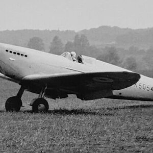 Spitfire prototype K5054 taking off on 18 June 1936 at Eastleigh airfield (1a)