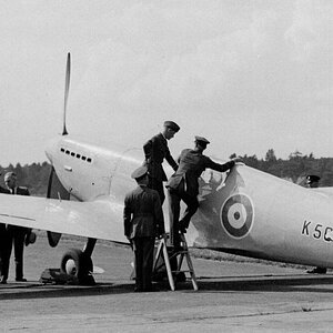 The Spitfire Prototype being inspected by King Edward VII in 1936