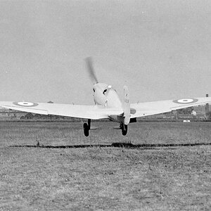 Spitfire prototype K5054 taking off on 18 June 1936 at Eastleigh airfield (3)