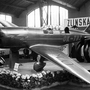 Zlin XIII, two-seater, the International Aviation Exibition "Aero" in Praque 1937 (8)