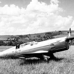 Zlin XIII, two-seater prototype, 1937 (5)
