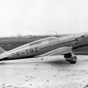Zlin XIII, two-seater prototype, 1937 (3)