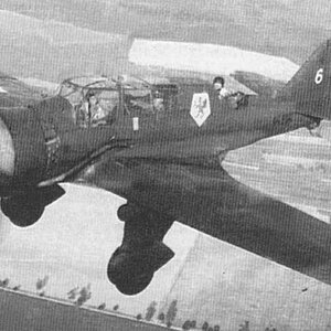 PZL 23B Karaś "White 6" s/n. 44.214 , underwing no. T- 05, 41 Squadron, 1938 (2)