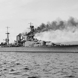 HMS Repulse, a Renown-class battlecruiser (2)