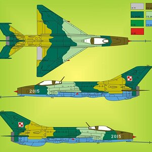 MiG-21F-13 "White 2015" of the Polish AF (4) profile