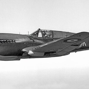 Curtiss P-40E  RAF Kittyhawk s/n. AK803, code RE-K of no. 118 Squadron RCAF, 1942