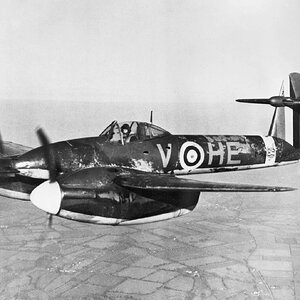 Westland Whirlwind Mk.I s/n. P6969, code HE-V of No.263 Squadron RAF