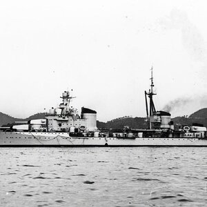 The Italian heavy cruiser Bolzano being a modified mix of the Trento and Zara class cruiser