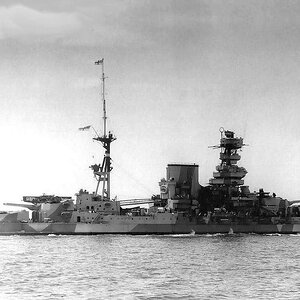 HMS Barham, a Queen Elizabeth-class battleship in 1941