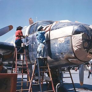 B-25D - Getting the gal ready for the prom...