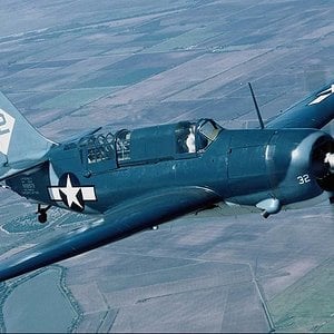 SB2C Helldiver in flight