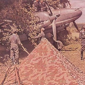 Bf-110 camouflaged