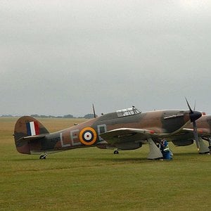 Hurricanes Parked at duxford