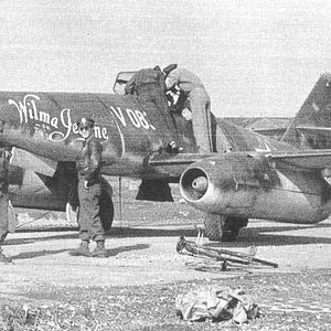 Me-262 and gun