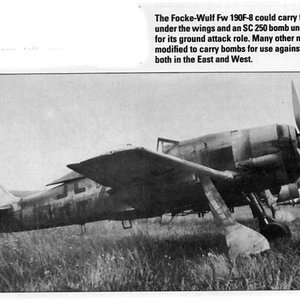 FW190F-8 fighter bombers