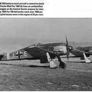 FW190F-8s fighter bombers
