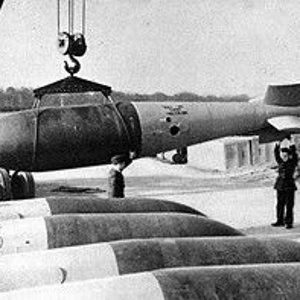 The 12,000lb Tallboy Bomb as use be the Avro Lancaster