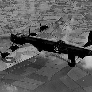 Lancaster, Large!! The Lancaster showing off the fact that if 3 engines wer