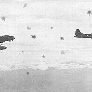 B-17s in German flak